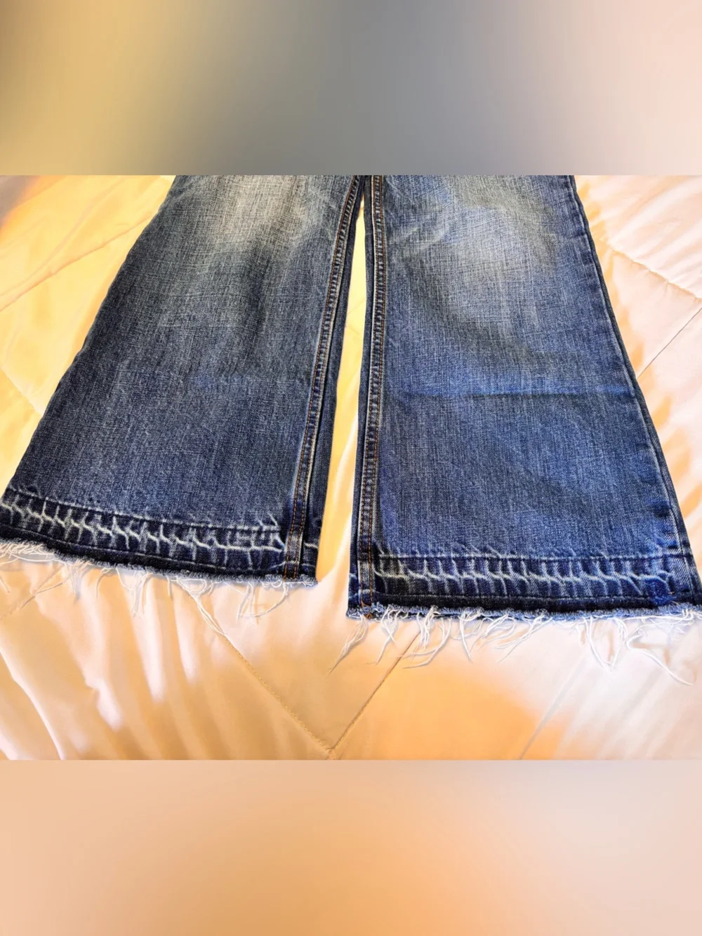 Free People Dark Wash Cropped Flare Jeans